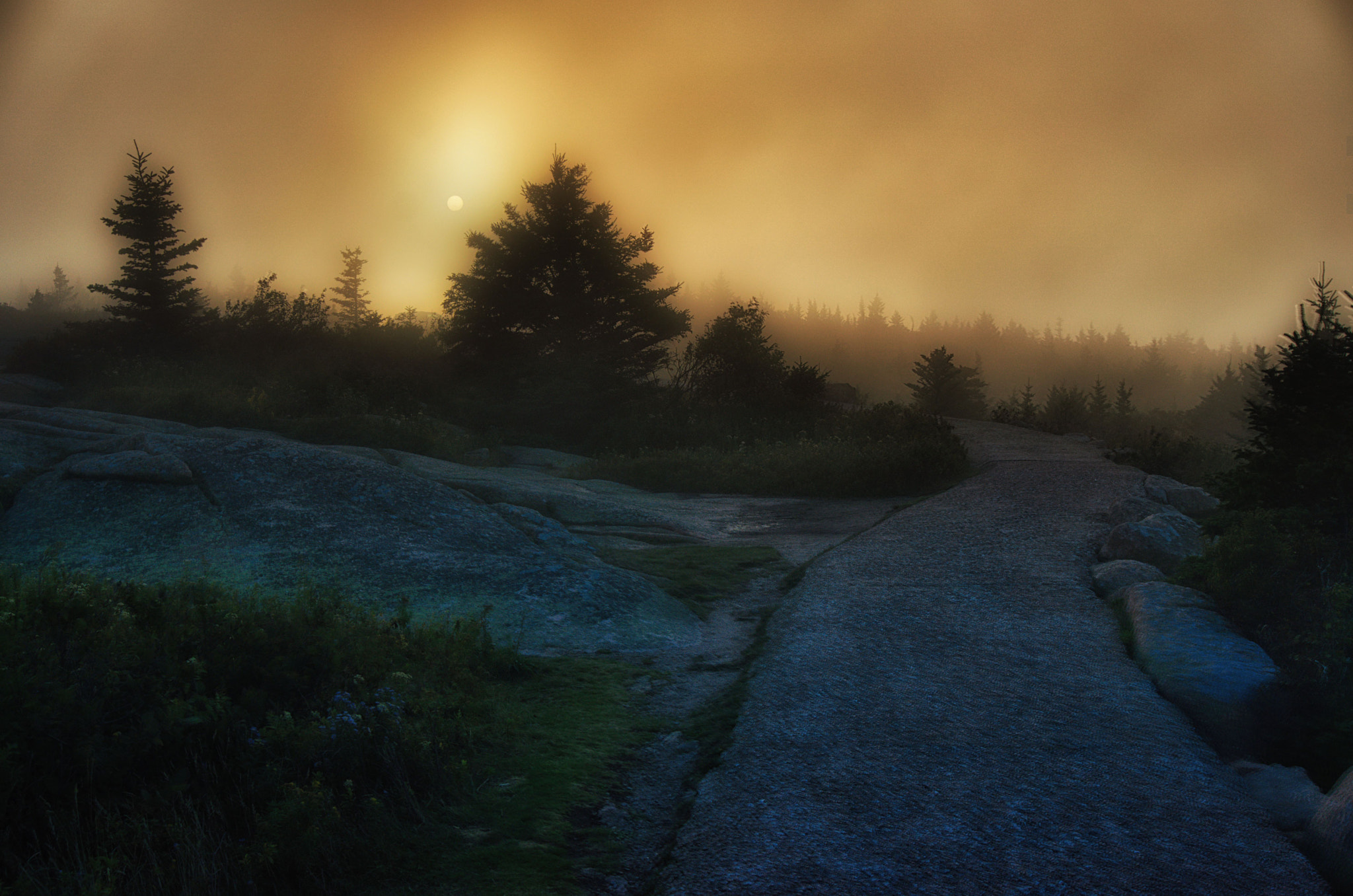 Sony E 16-50mm F3.5-5.6 PZ OSS sample photo. Cadillac mountain sunset photography