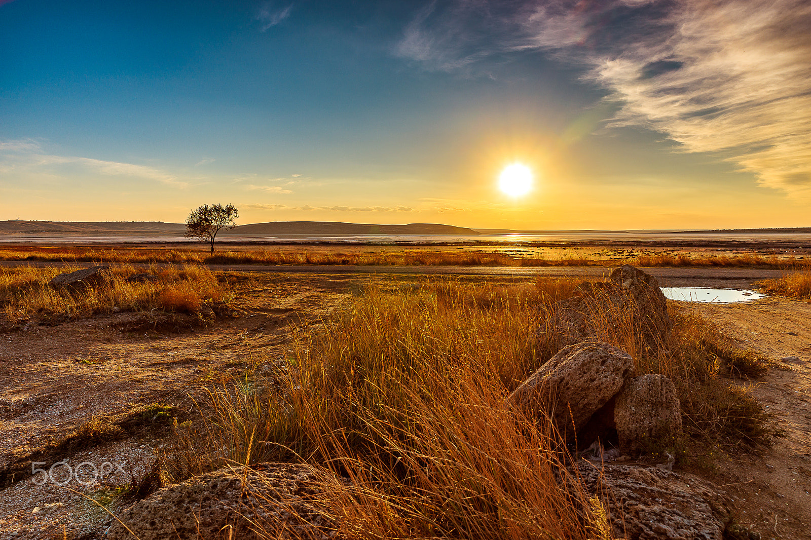 Sony a99 II sample photo. The dried salt lake photography