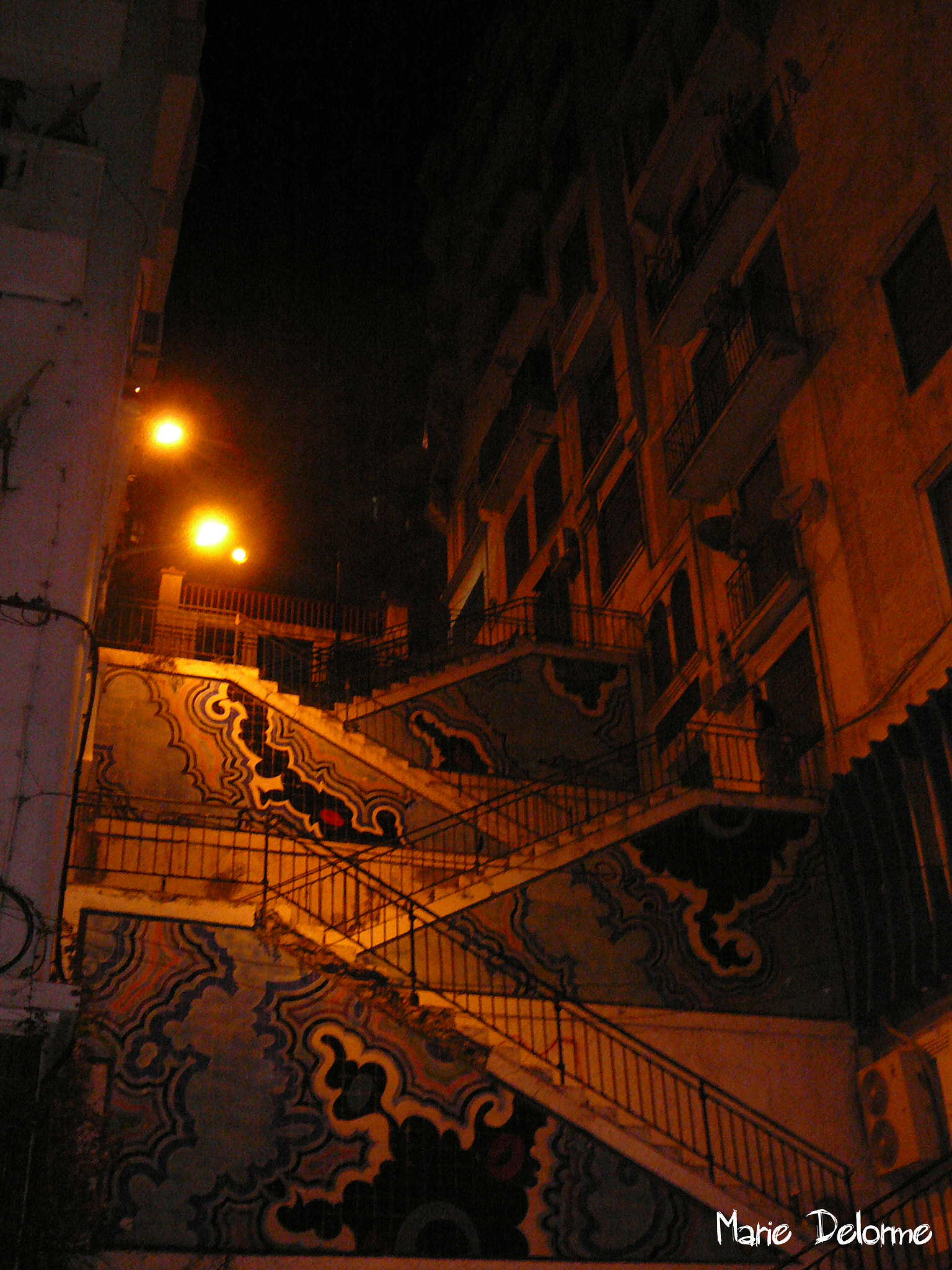 Panasonic DMC-TZ1 sample photo. Algiers by night photography