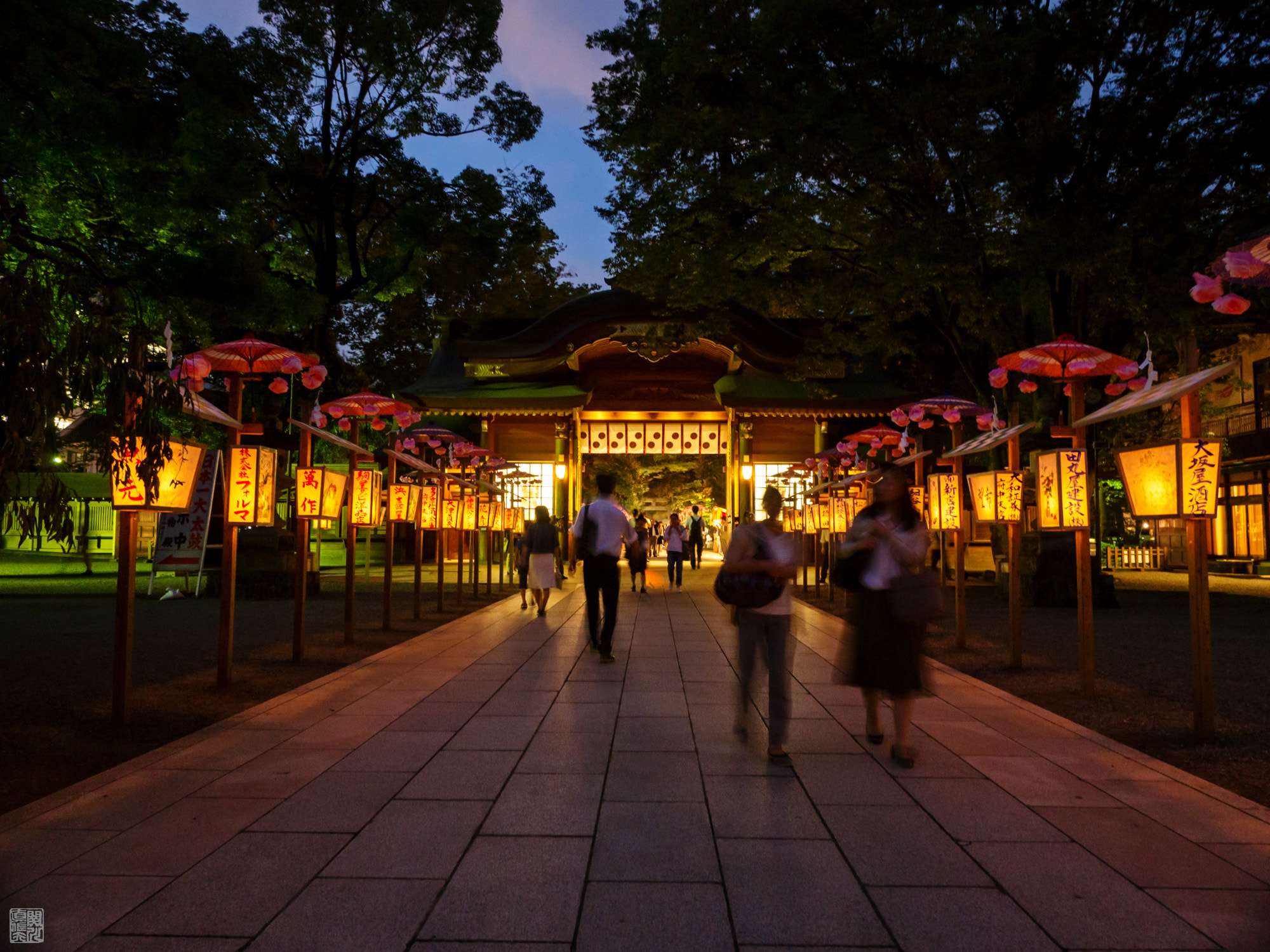 Olympus OM-D E-M10 II + OLYMPUS M.12mm F2.0 sample photo. Night festival, at Ōkunitama shrine in tokyo photography