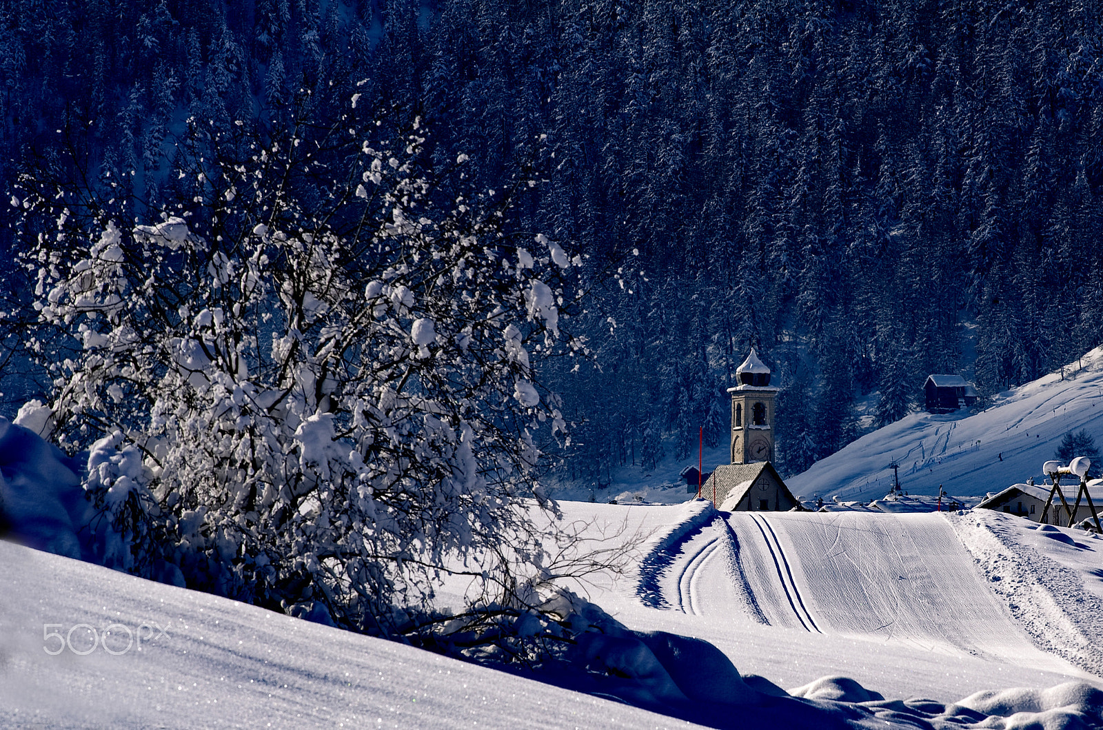 Nikon D3S sample photo. Livigno - the color of the cold midday in january photography