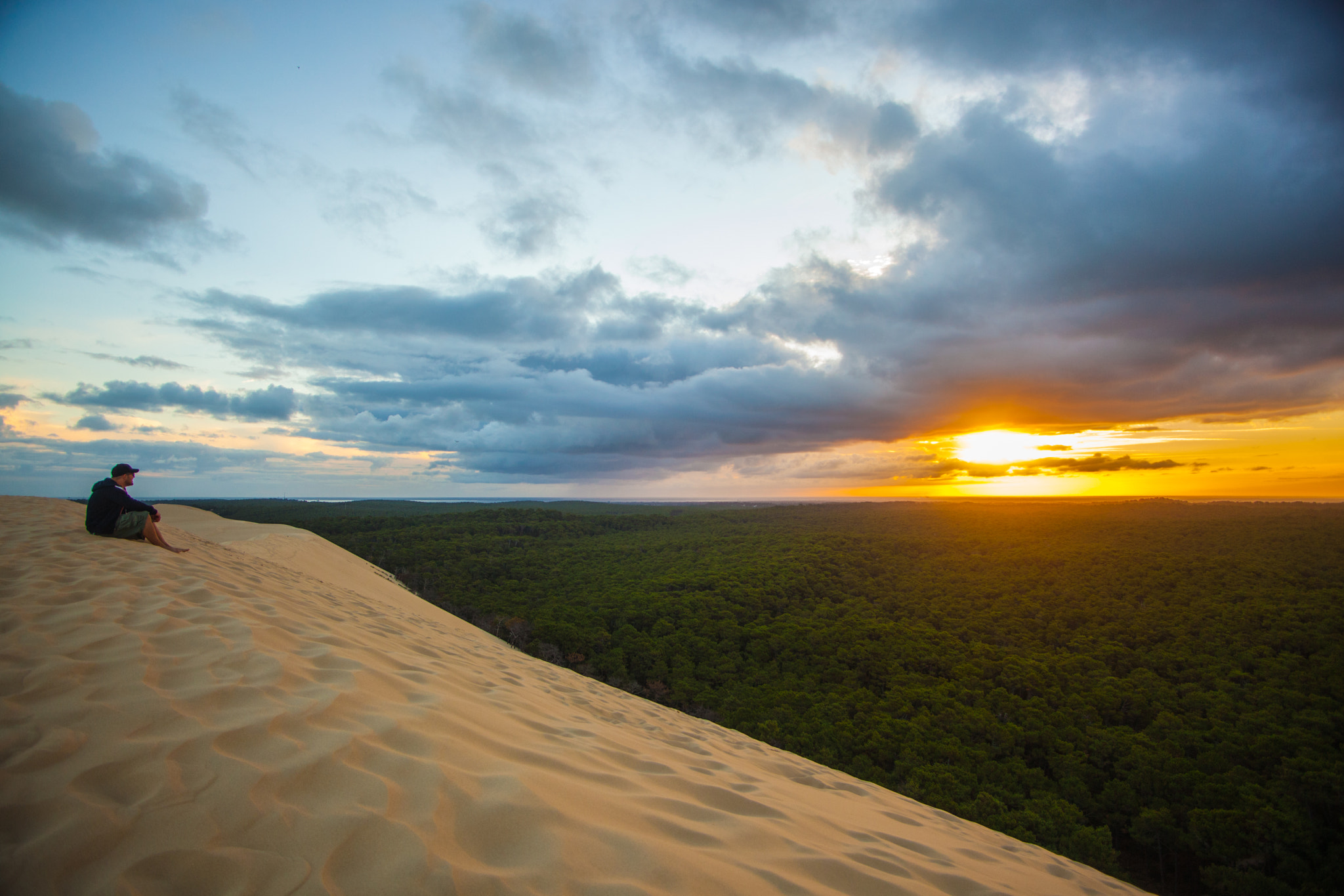 Canon EOS 5D Mark II sample photo. Dune du pilat sunrise photography