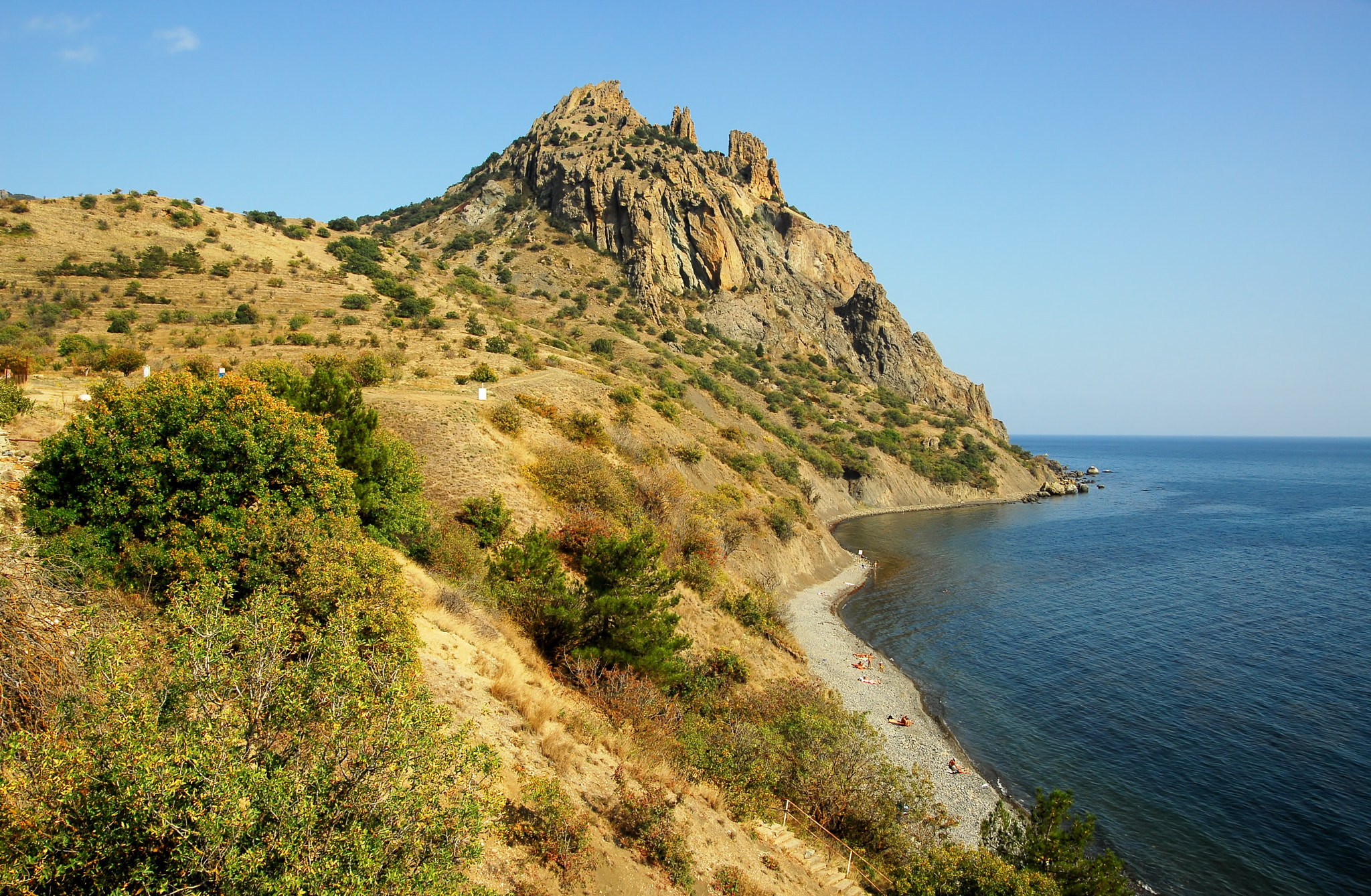 Nikon D200 sample photo. The beach at the village kurortne, crimea photography