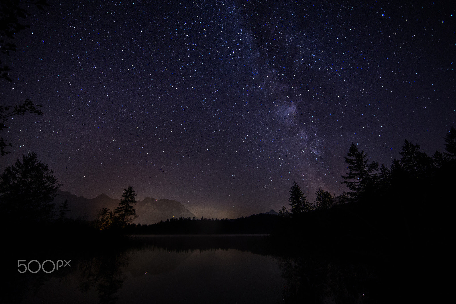Canon EOS 6D + Canon EF 14mm F2.8L II USM sample photo. The milky way over the bavarian alps photography