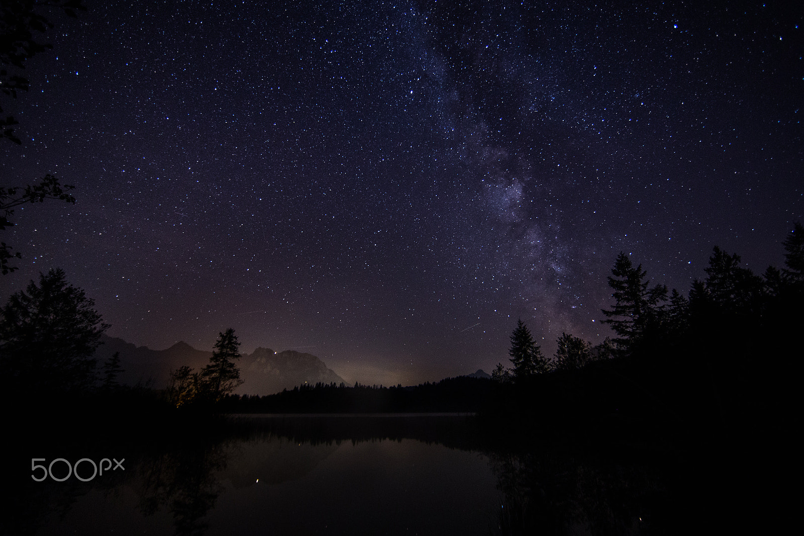 Canon EF 14mm F2.8L II USM sample photo. The milky way over the bavarian alps photography