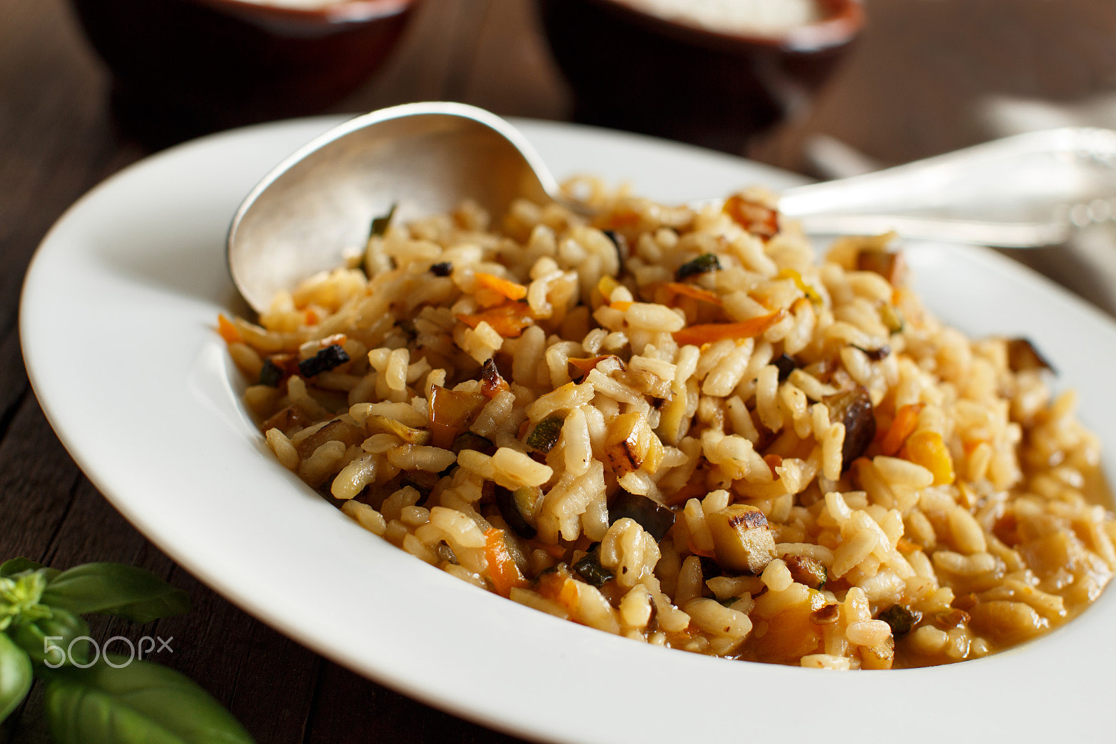 Canon EOS 650D (EOS Rebel T4i / EOS Kiss X6i) + Canon EF 50mm F1.2L USM sample photo. Risotto with vegetables and spices photography