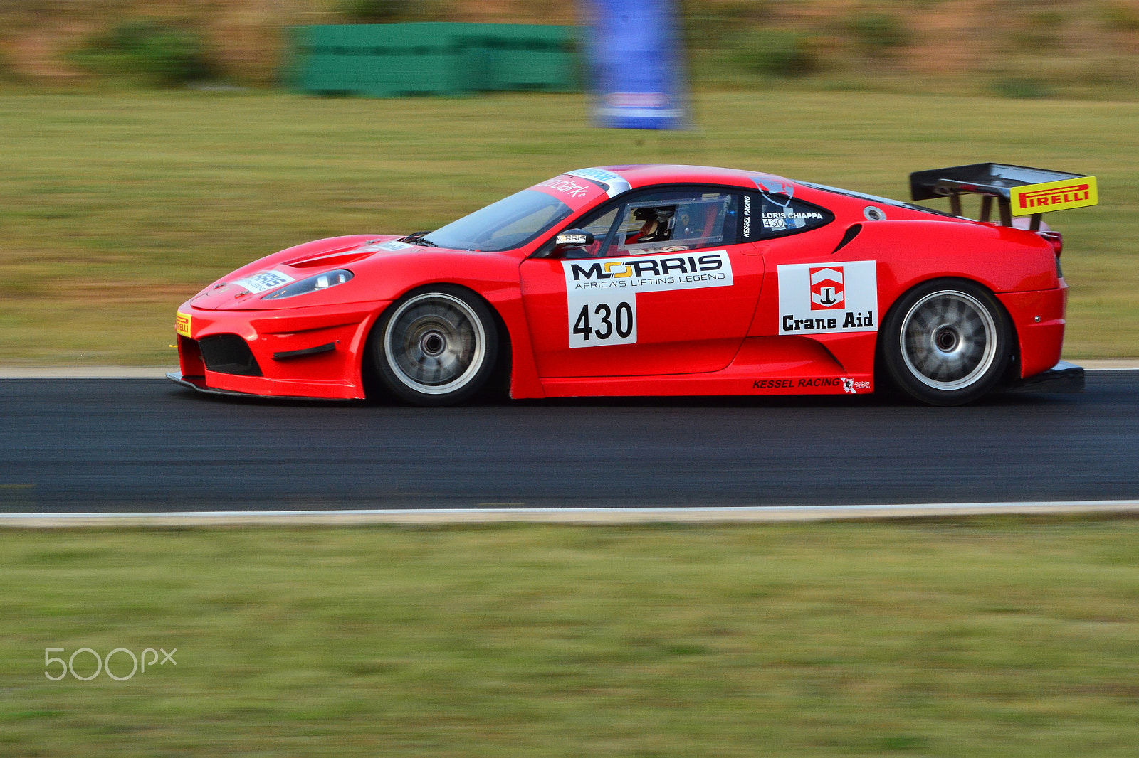 Nikon AF Nikkor 70-300mm F4-5.6G sample photo. Red racing car photography