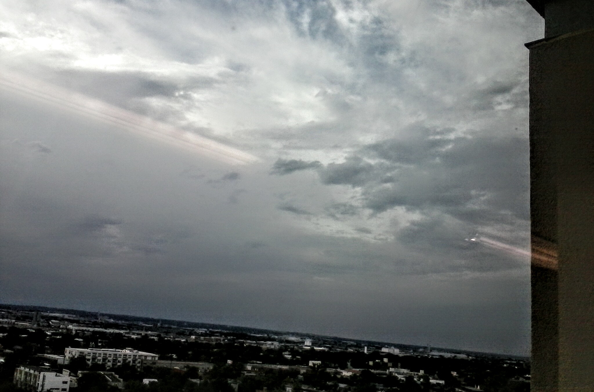 LG Y25 sample photo. Mile high sky photography