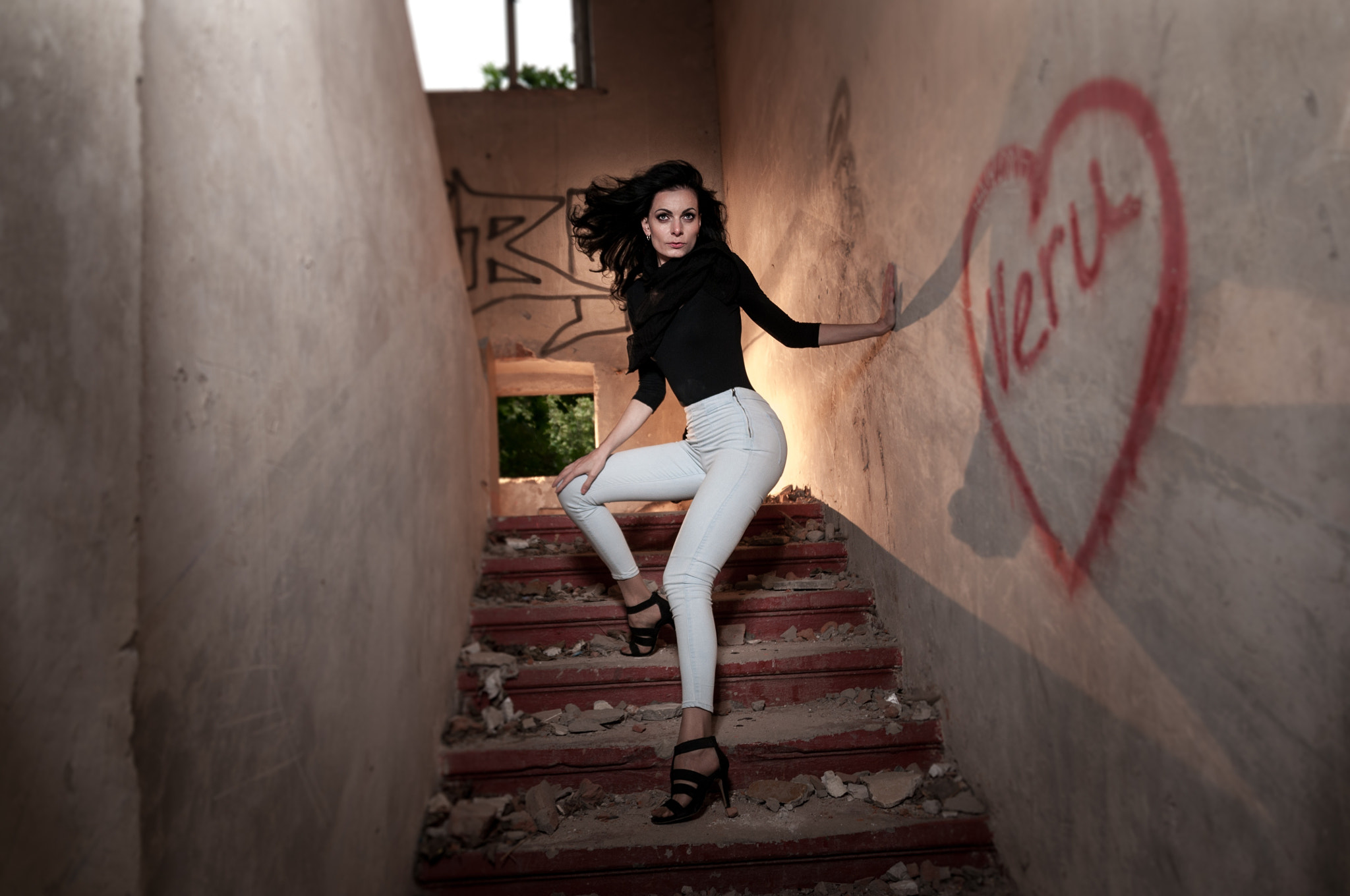 Nikon D300S sample photo. Sona from stairs photography