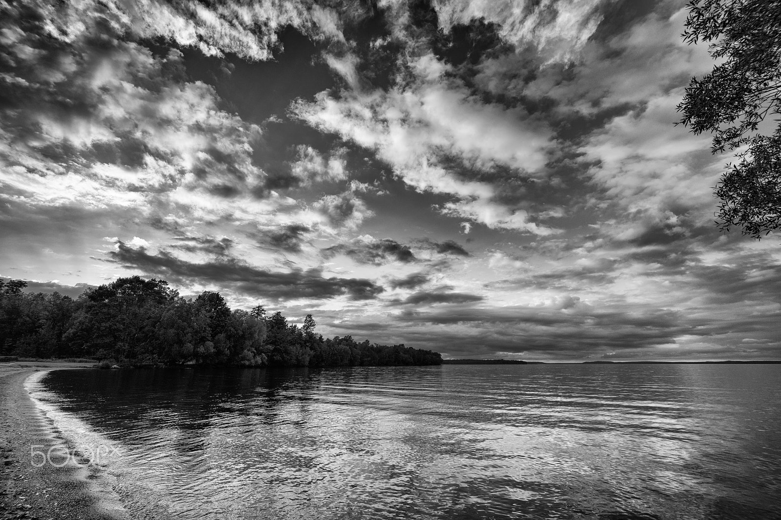 Sony a7R II sample photo. Lake gogebic mich. black and white photography