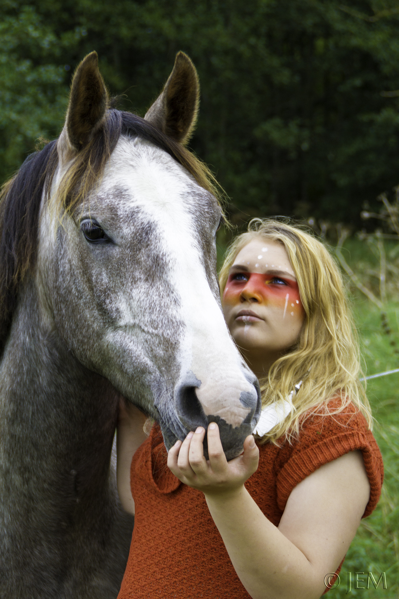 Canon EOS 7D sample photo. Tribal warrior and horse photography