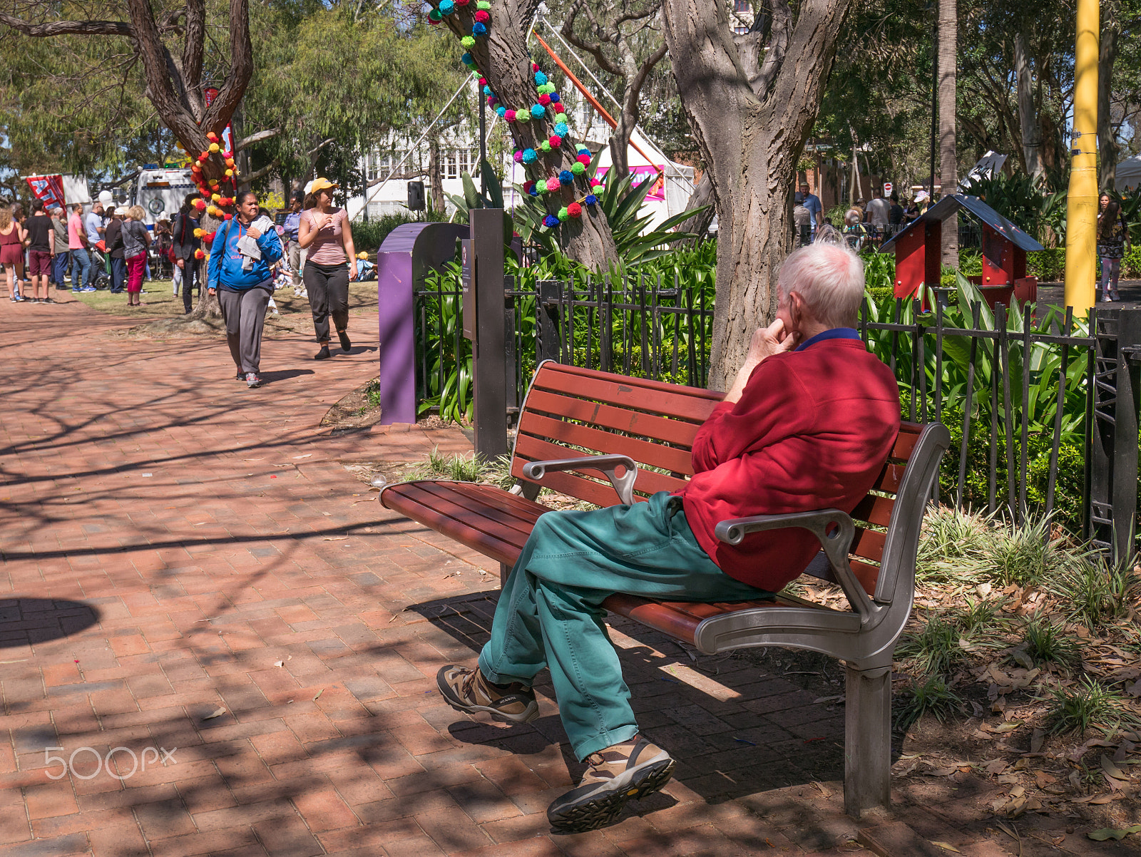 Panasonic DMC-GM1S sample photo. Bench with a view photography