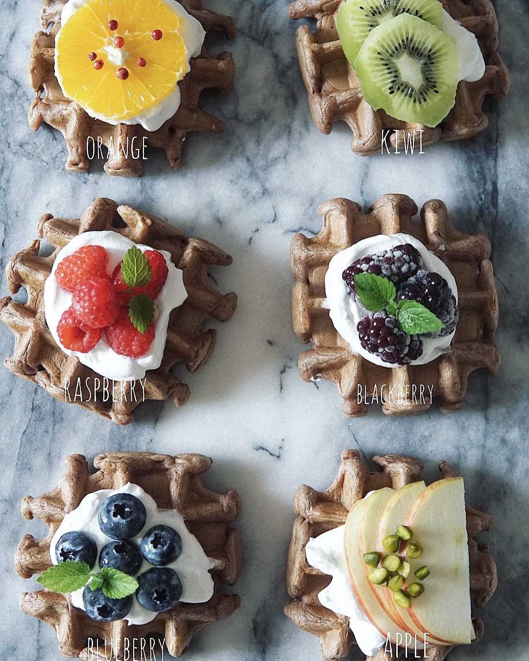 Sony a5100 sample photo. Fruits waffle photography