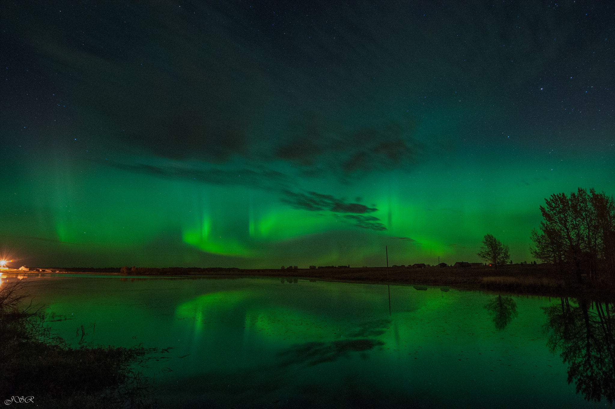 Nikon D5000 sample photo. Northern lights photography