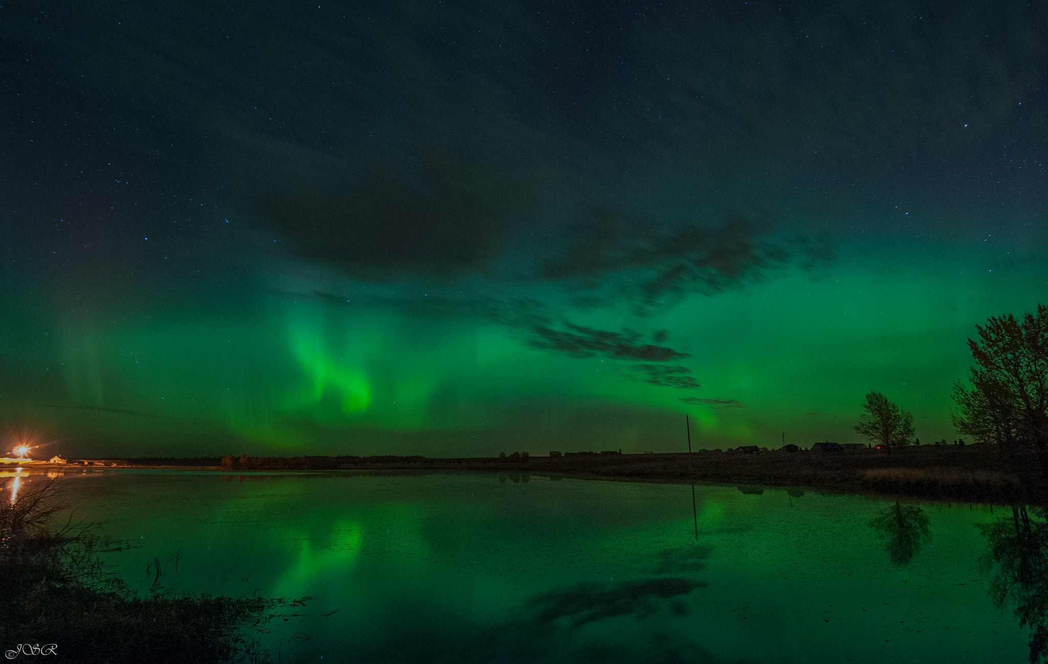 Nikon D5000 sample photo. Northern lights photography