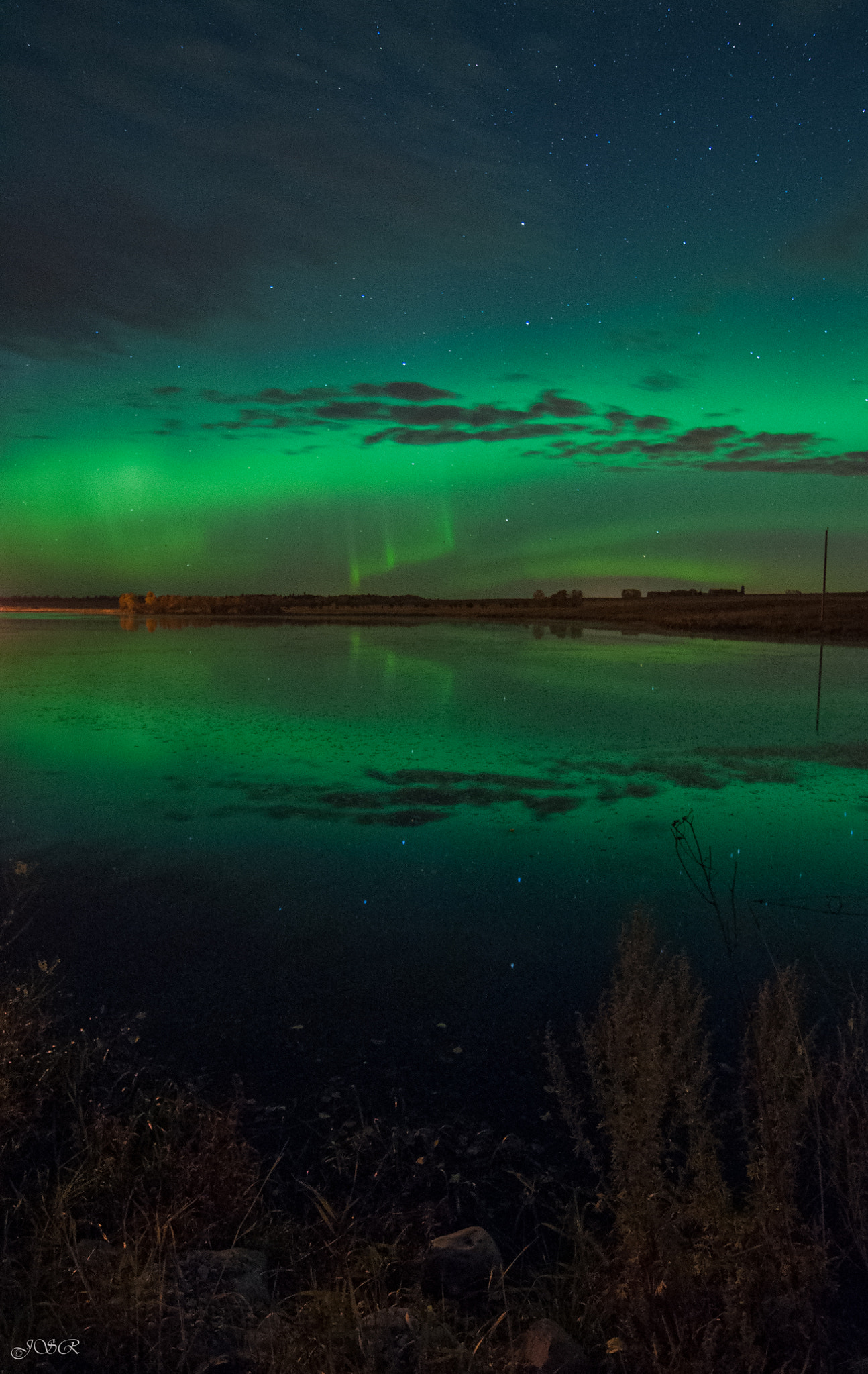 Nikon D5000 sample photo. Northern lights photography