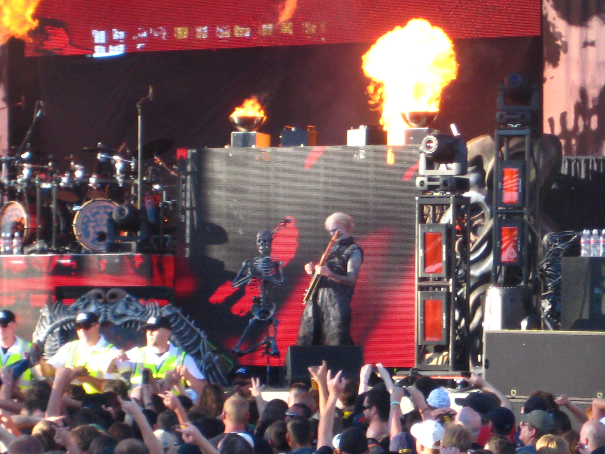 Canon POWERSHOT SD750 sample photo. Rob zombie ,john 5 concert boise idaho photography