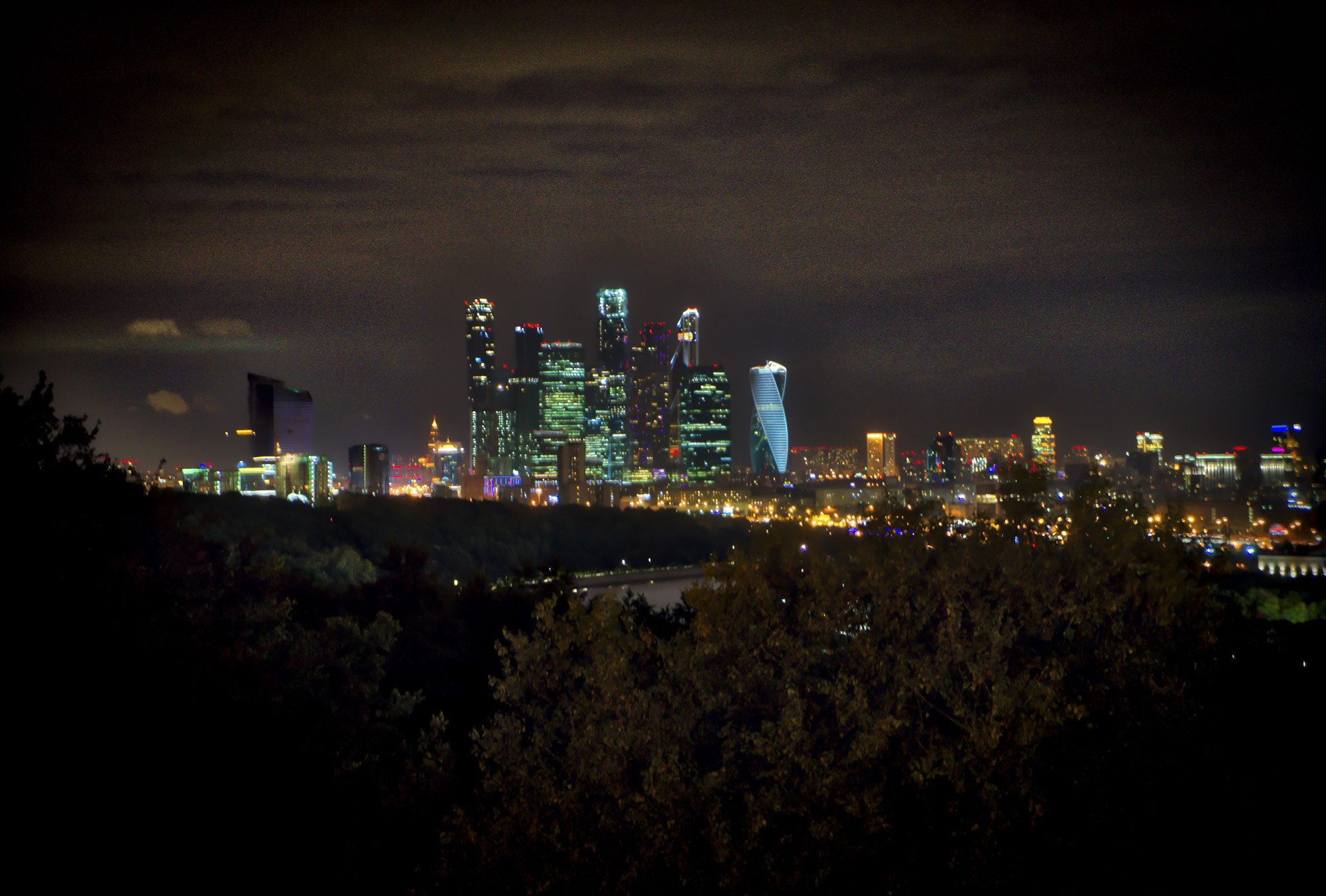 Sony a7 II sample photo. Moscow by night photography
