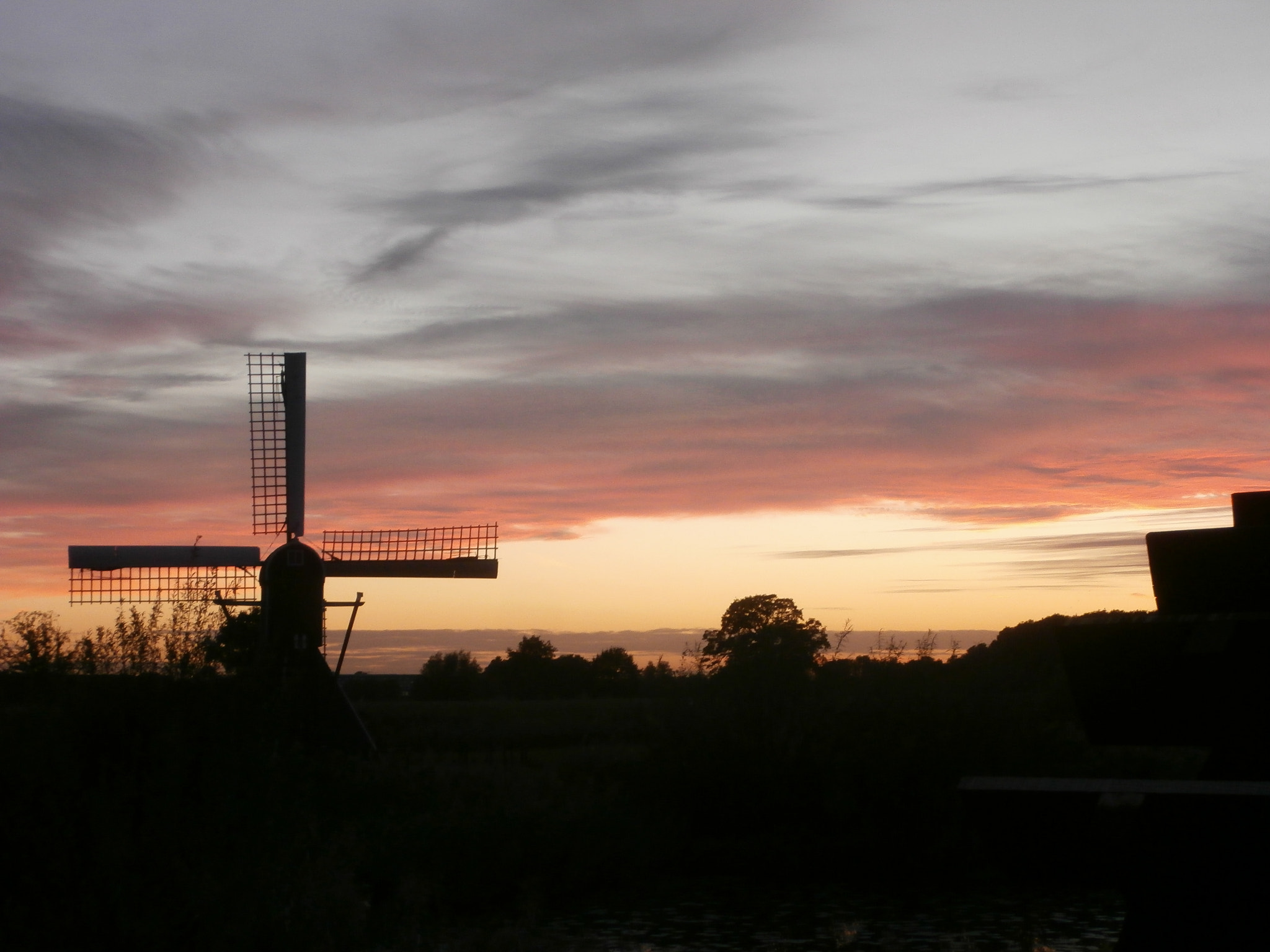 Olympus VR340,D750 sample photo. Mill in the red sky photography