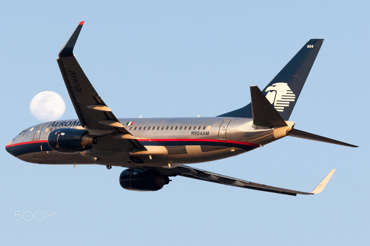 Canon EOS-1D Mark III + Canon EF 100-400mm F4.5-5.6L IS USM sample photo. Aeromexico boeing 737-700 n904am mmmx 18may16 photography