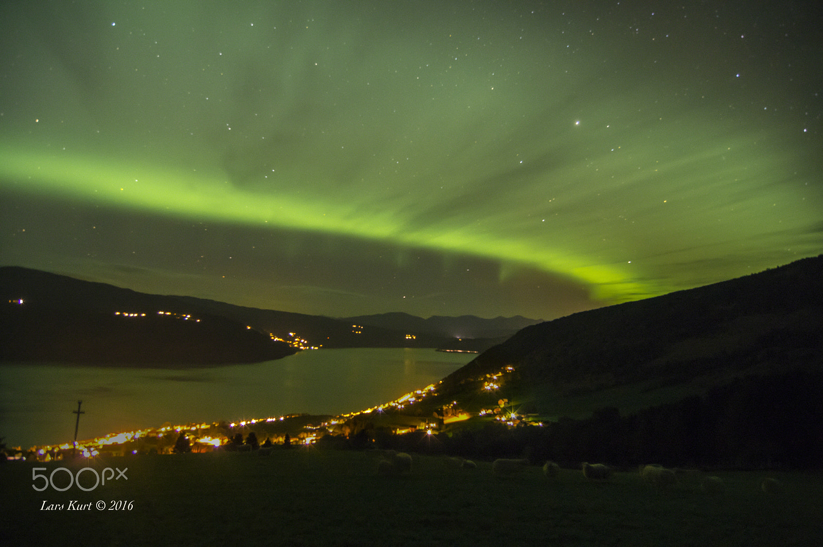 Pentax K-3 sample photo. Nordlys over utvik photography