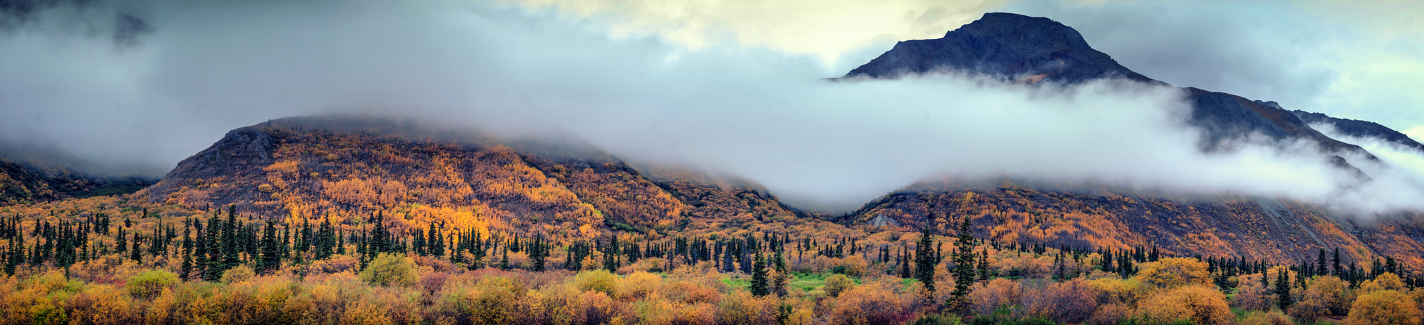 Canon EF-S 55-250mm F4-5.6 IS sample photo. Fall on the mountains photography