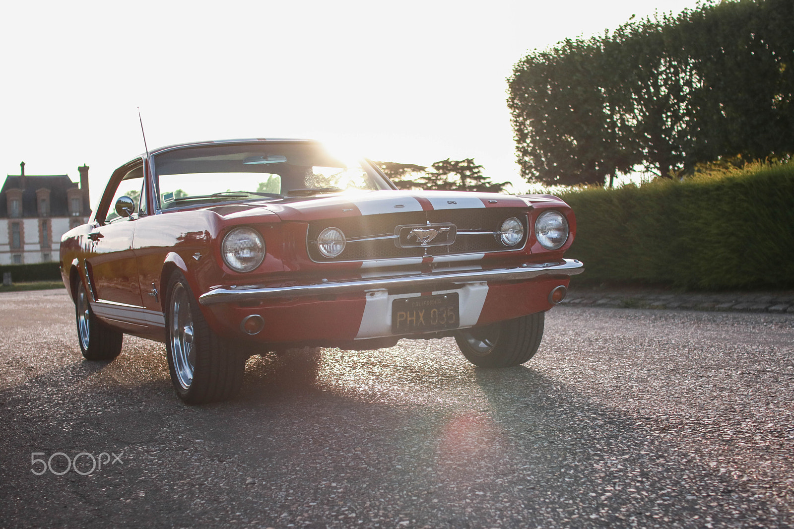 Sigma 30mm F1.4 EX DC HSM sample photo. Mustang at sunset photography