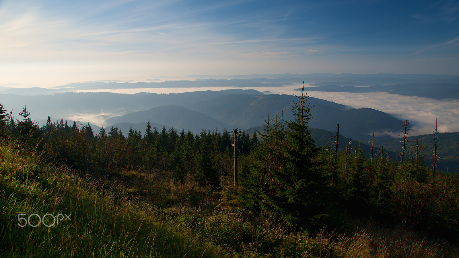 18.00 - 200.00 mm f/3.5 - 6.3 sample photo. Drenched valley fog photography