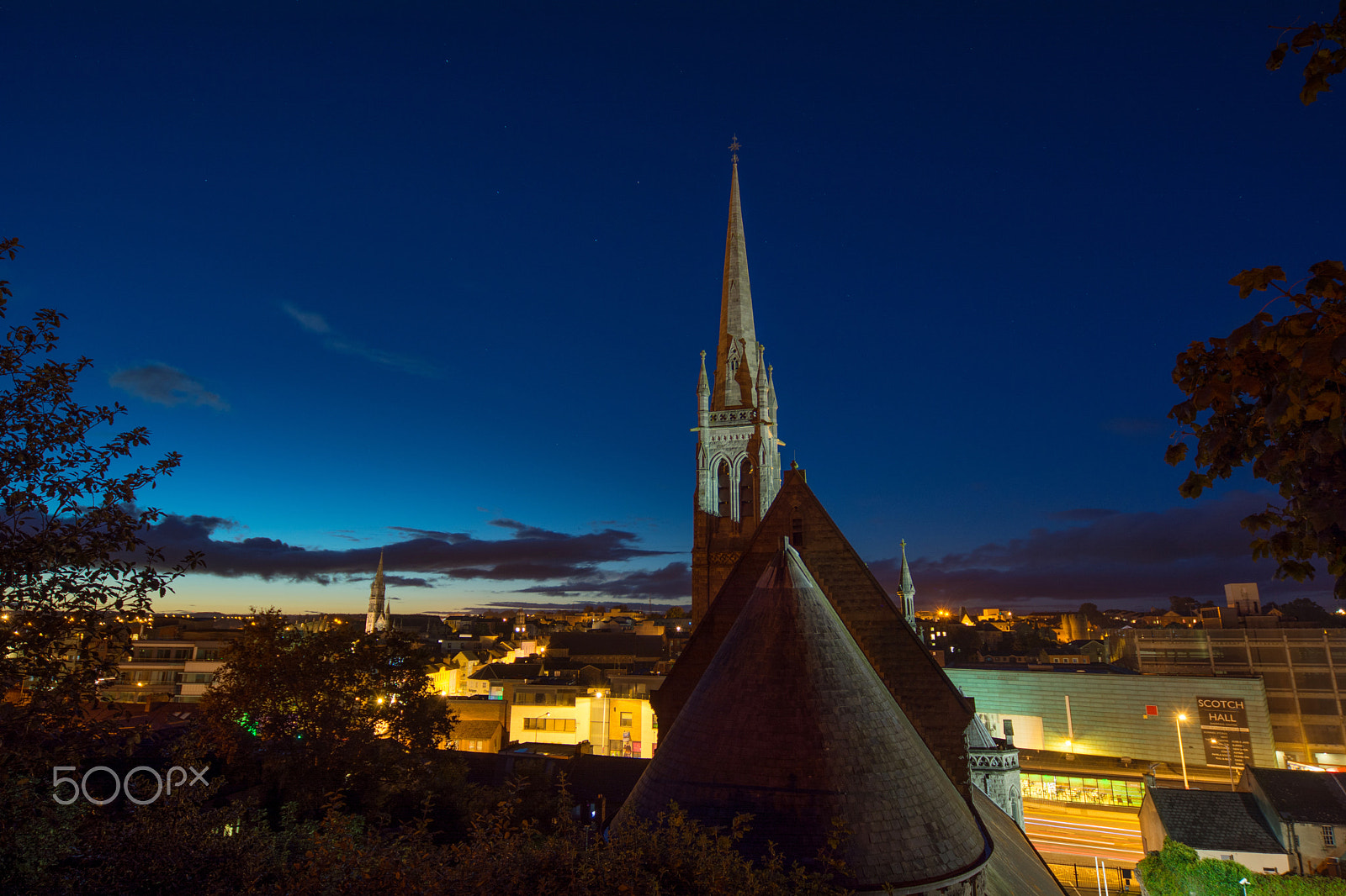 Nikon D7100 sample photo. St mary's church at twilight photography