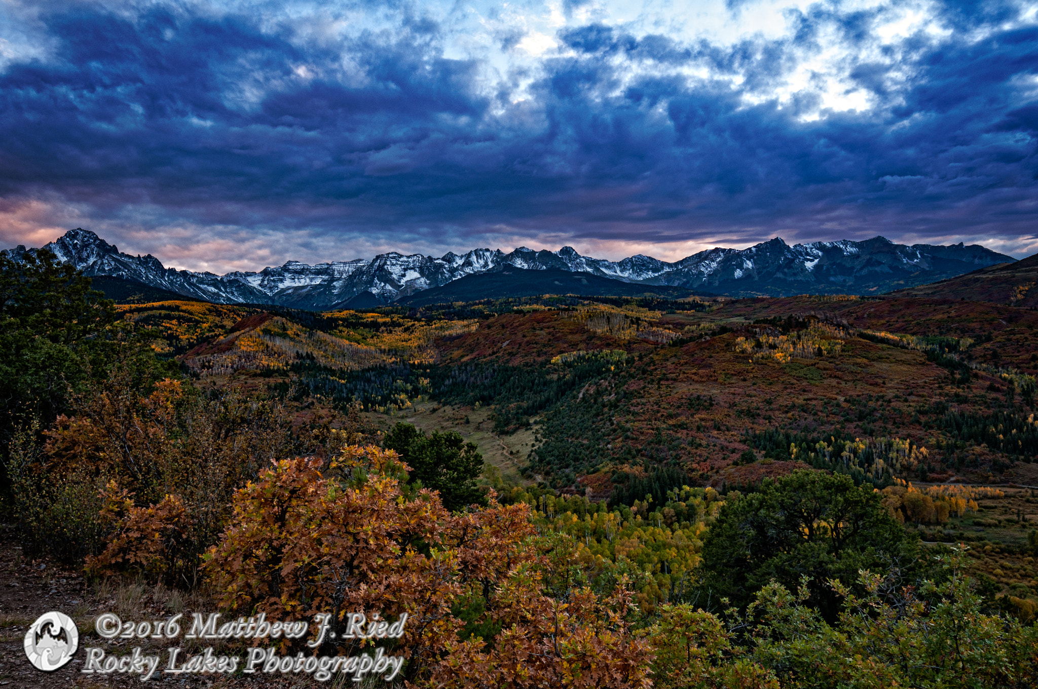 Nikon D300S + Nikon AF-S DX Nikkor 10-24mm F3-5-4.5G ED sample photo. Sunset on ouray county road 5 photography