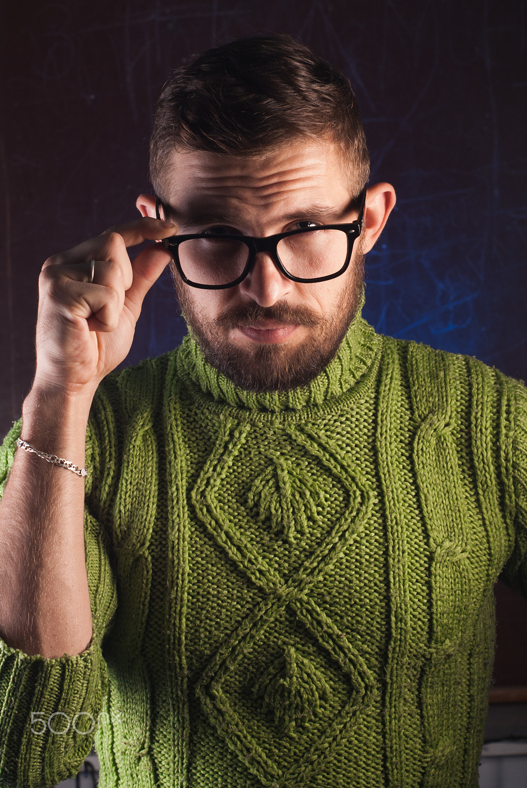 AF Nikkor 50mm f/1.8 N sample photo. Portrait of a bearded man with glasses, photography