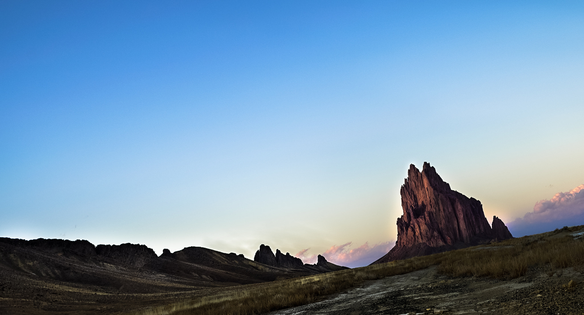 24-70mm F2.8 G SSM II sample photo. Shiprock photography
