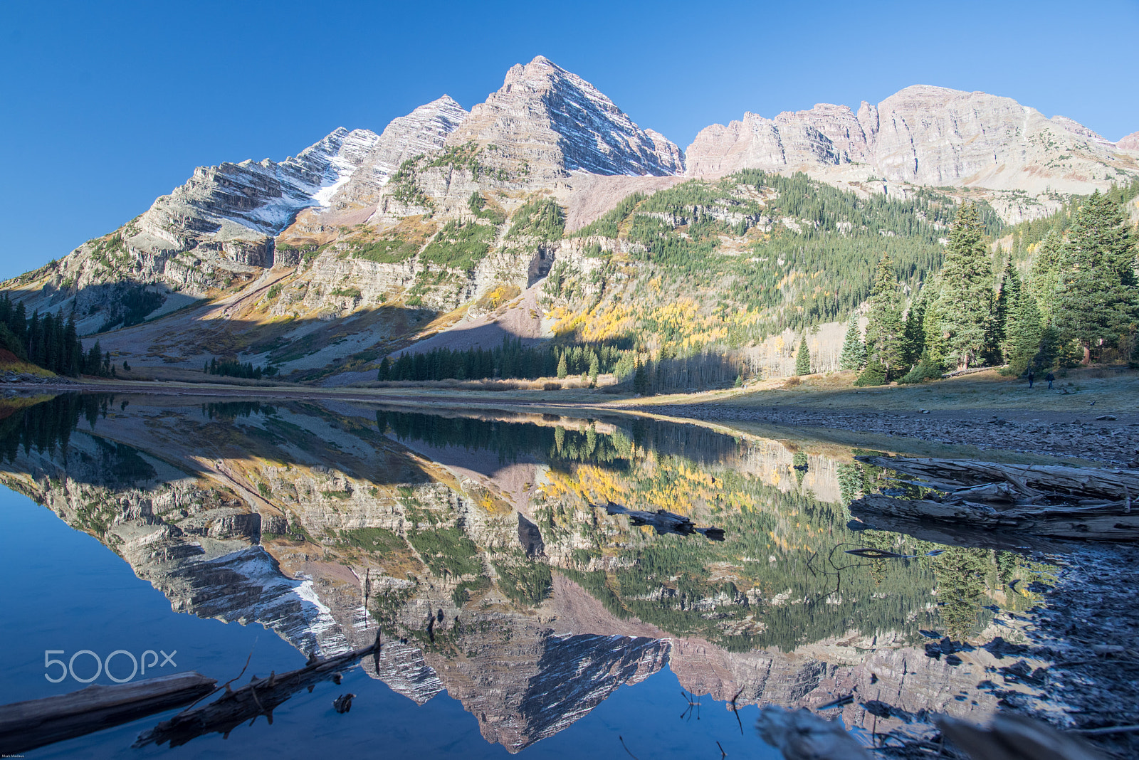 Nikon D600 + Nikon AF-S Nikkor 20mm F1.8G ED sample photo. Maroon bells crater lake reflection photography