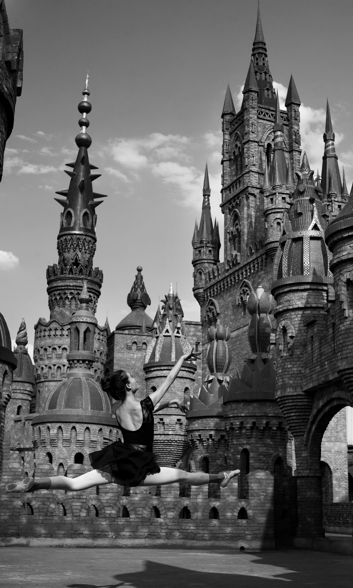 Nikon D3 sample photo. Dancers under the castle photography