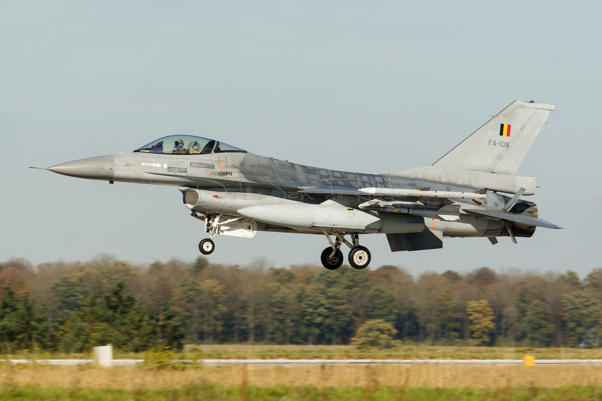 Canon EF 70-200mm F2.8L USM sample photo. Belgian air force f-16am fighting falcon fa-108 photography