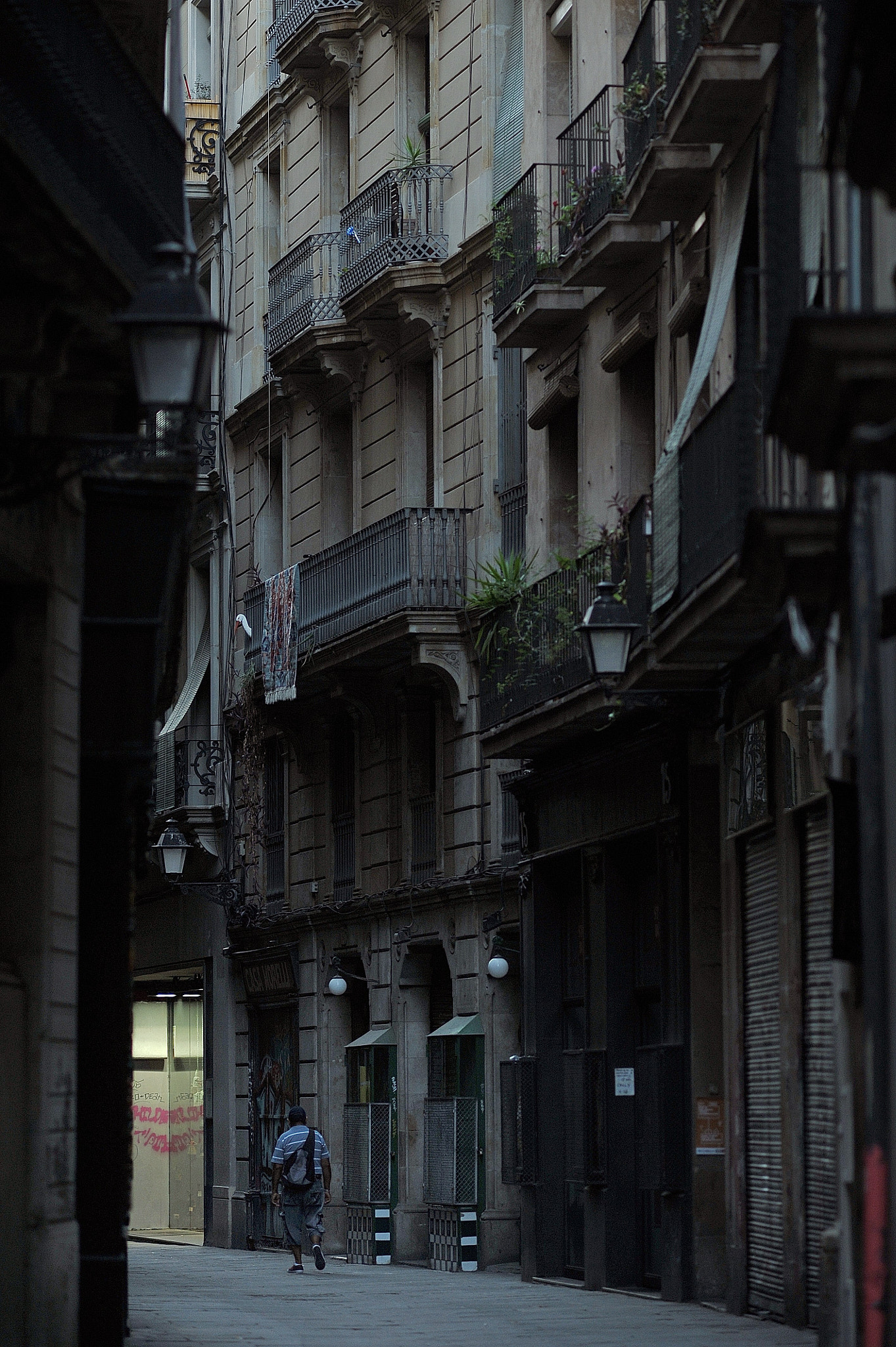 AF DC-Nikkor 135mm f/2D sample photo. Barcelona gothic area photography