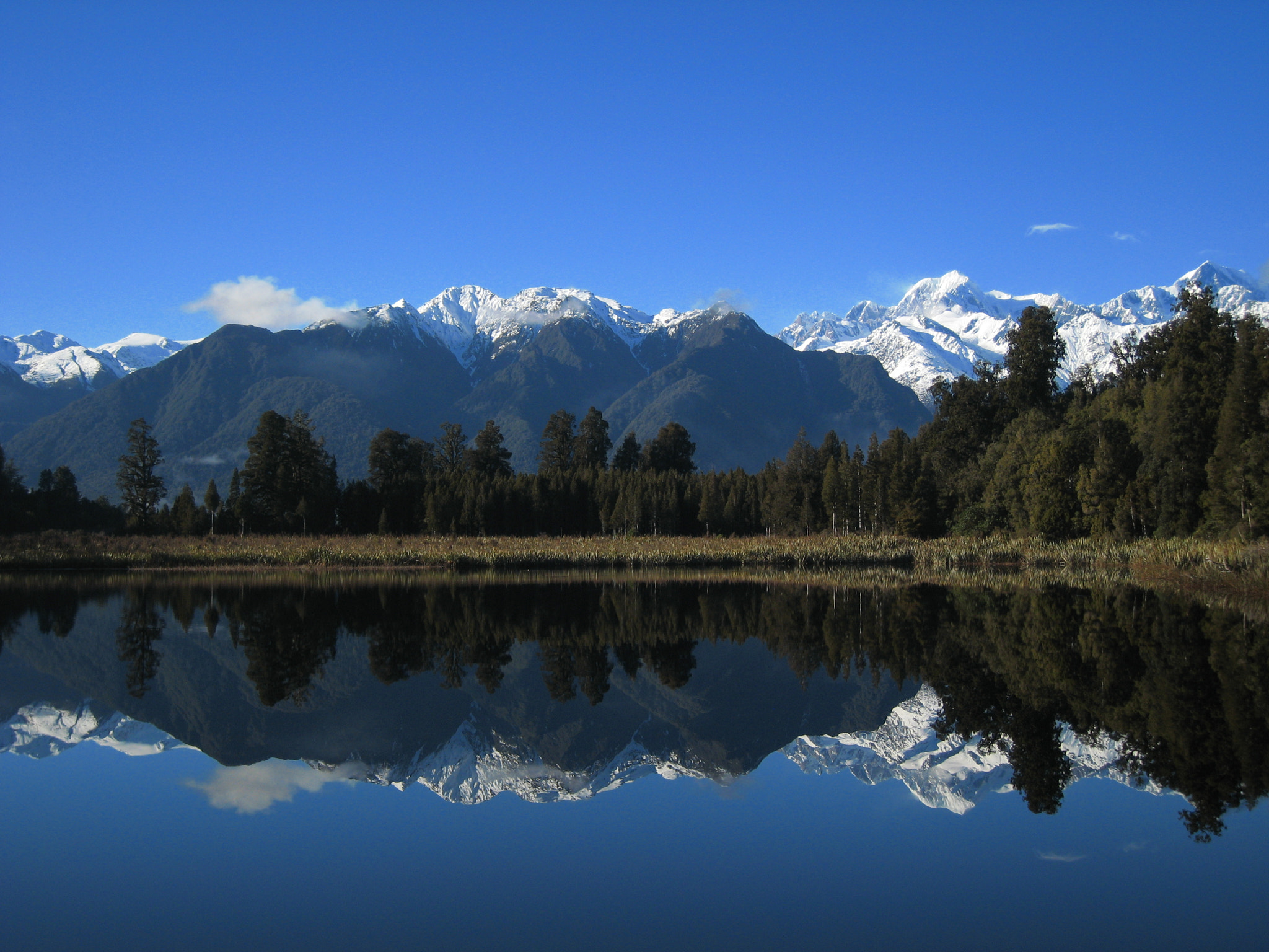 Canon DIGITAL IXUS 850 IS sample photo. Lake matheson south island photography