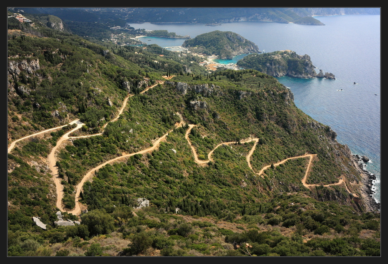 Canon EOS 450D (EOS Rebel XSi / EOS Kiss X2) sample photo. Road to paleokastritsa photography