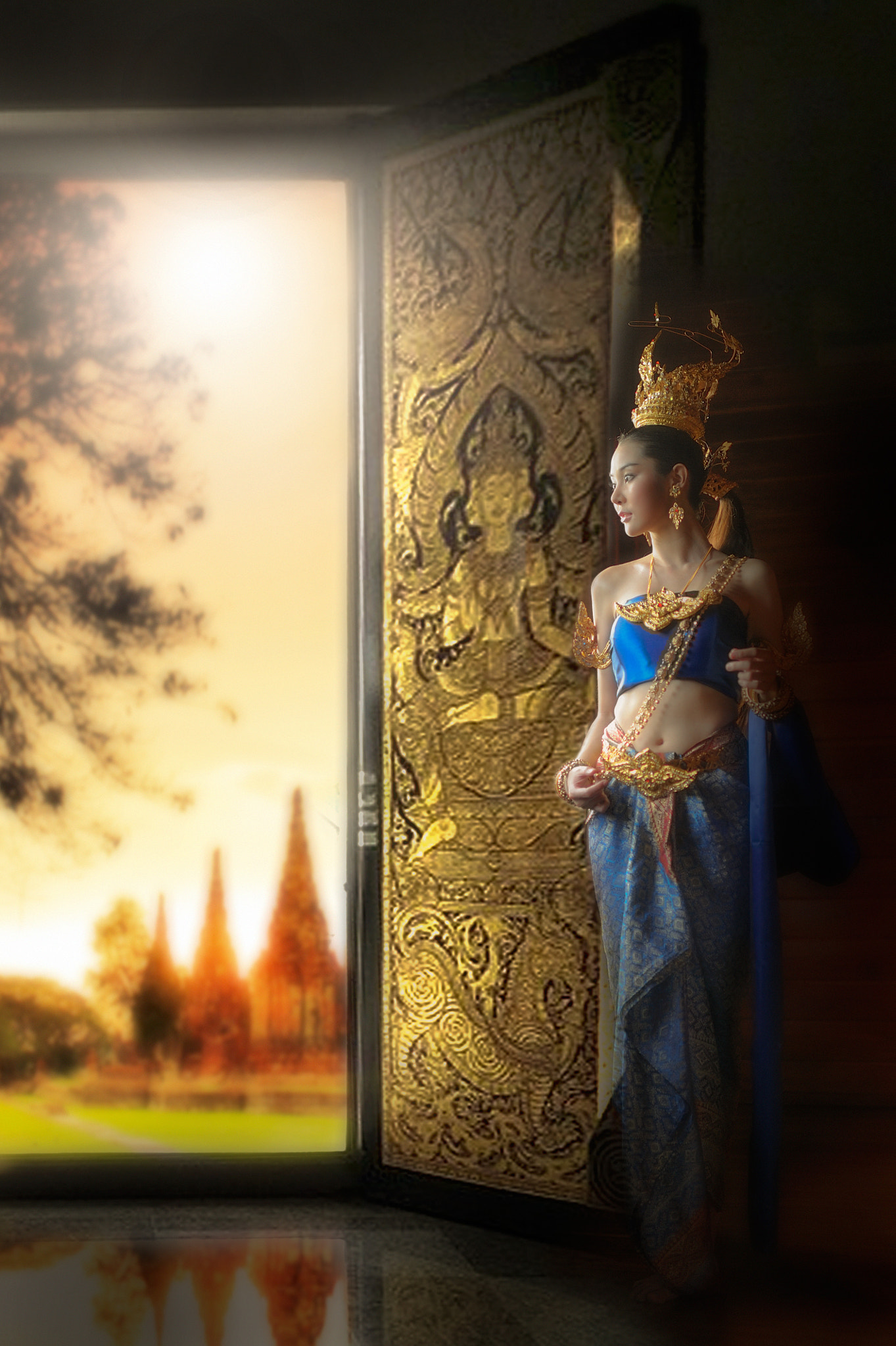 Nikon D700 + Nikon AF-S Nikkor 35mm F1.4G sample photo. Thai beauty photography