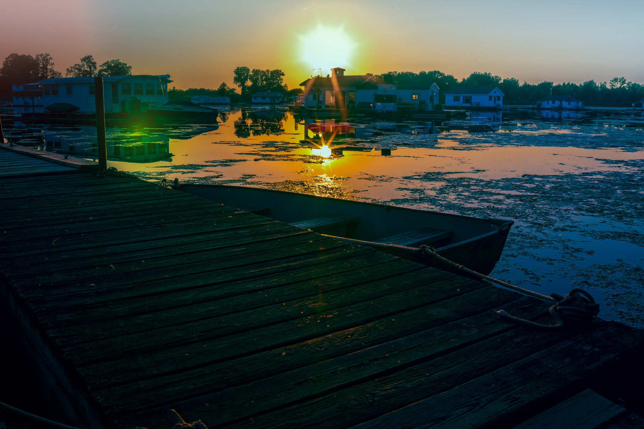 Nikon D750 + Samyang 35mm F1.4 AS UMC sample photo. The houseboat on horseshoe pond (presque isle)#25 photography