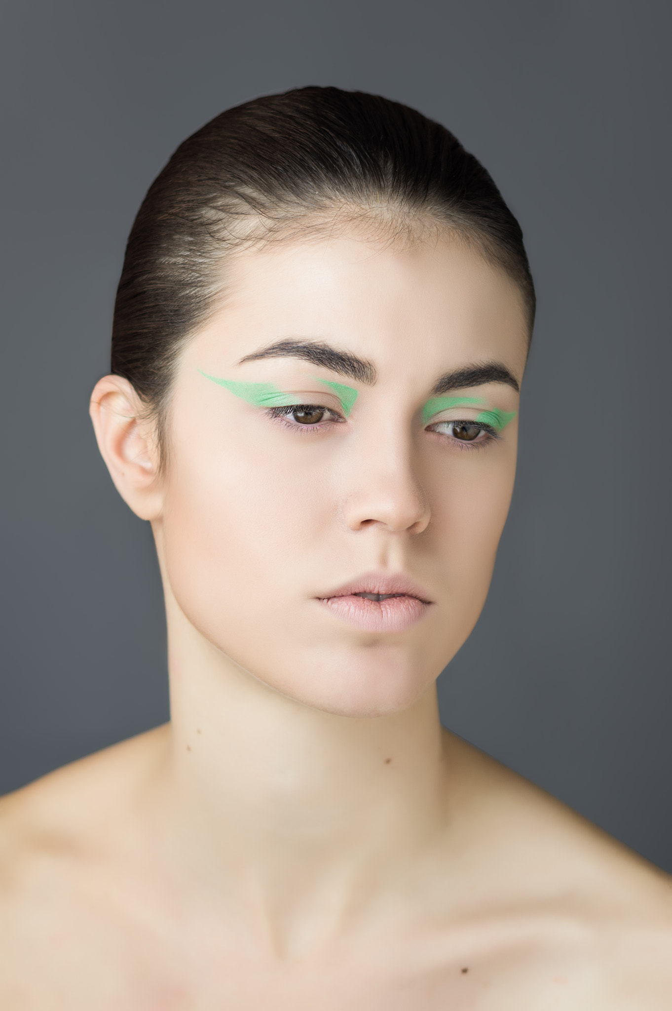 Pentax K-3 II + Pentax smc DA 50mm F1.8 sample photo. Geometric makeup photography