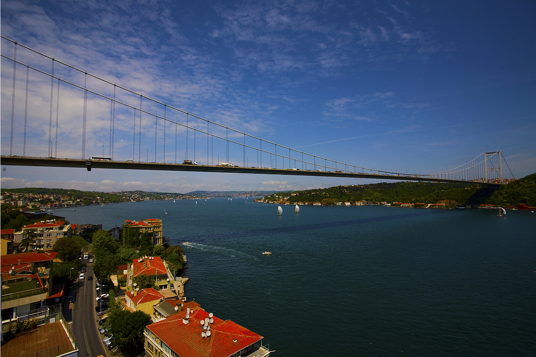 Canon EF 70-300mm F4-5.6 IS USM sample photo. Bosphorus bridge/istanbul photography