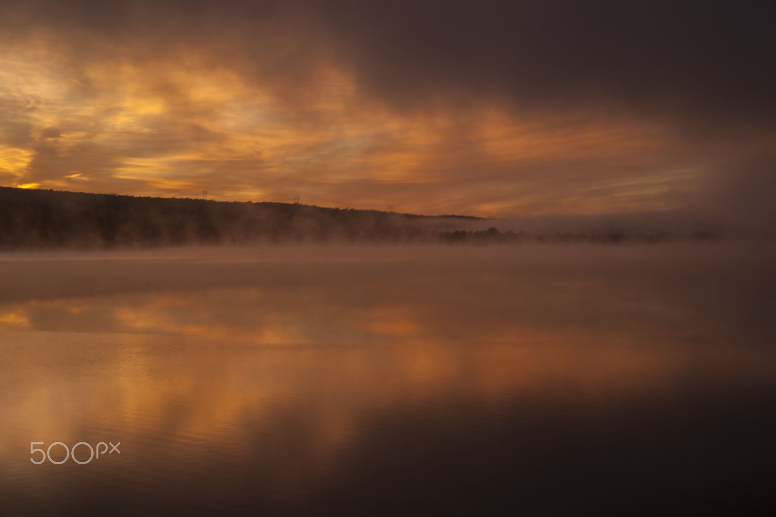 Sony Alpha DSLR-A900 sample photo. Foggy golden sunrise photography