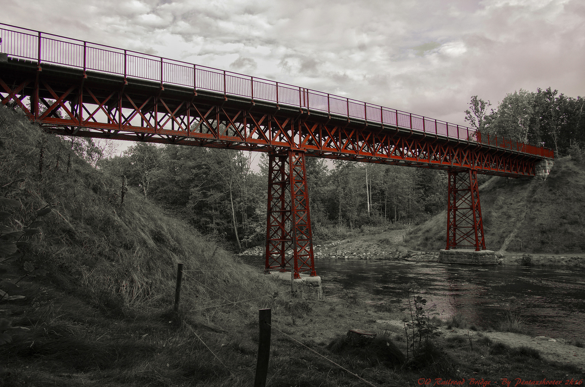 Pentax K-5 sample photo. Old railroad bridge  photography