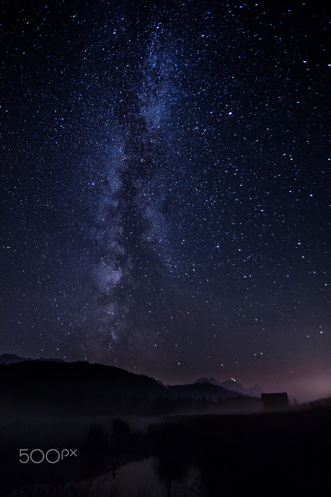 Canon EF 14mm F2.8L II USM sample photo. The milky way over the bavarian alps photography