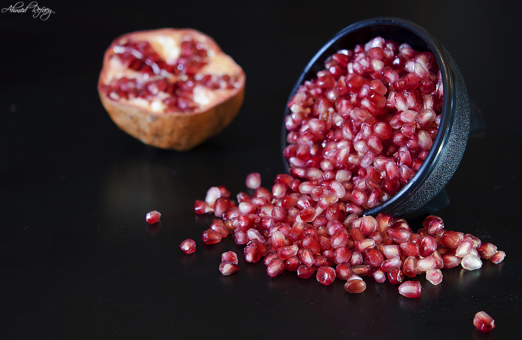 Nikon AF-S Micro-Nikkor 60mm F2.8G ED sample photo. Pomegranate photography