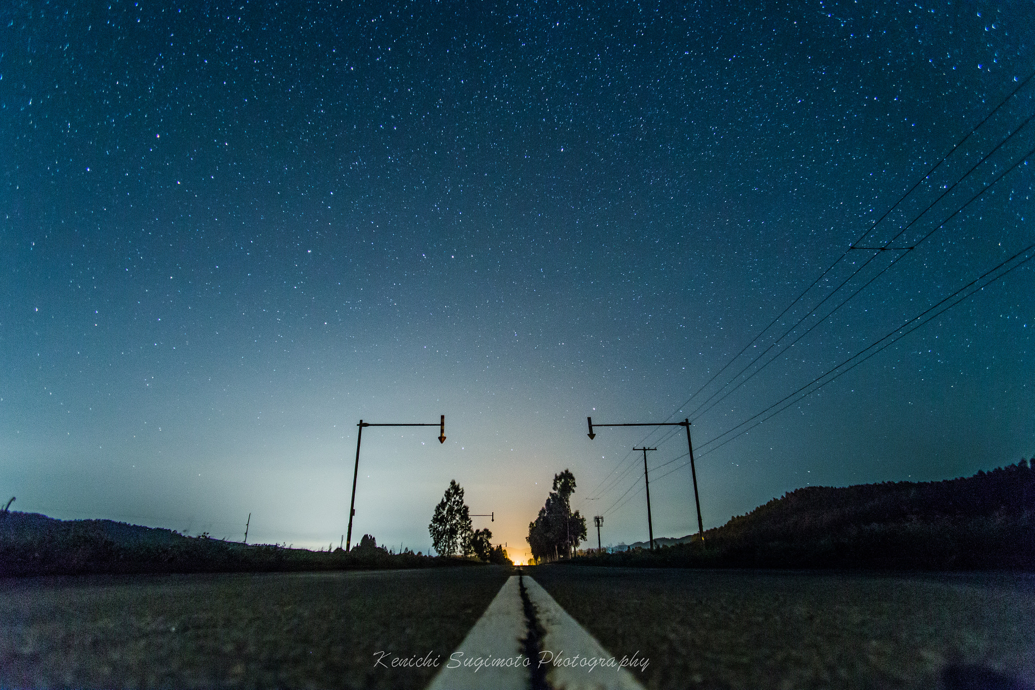 Canon EOS 6D + Canon EF 28mm F2.8 sample photo. Road that leads to the starry sky photography