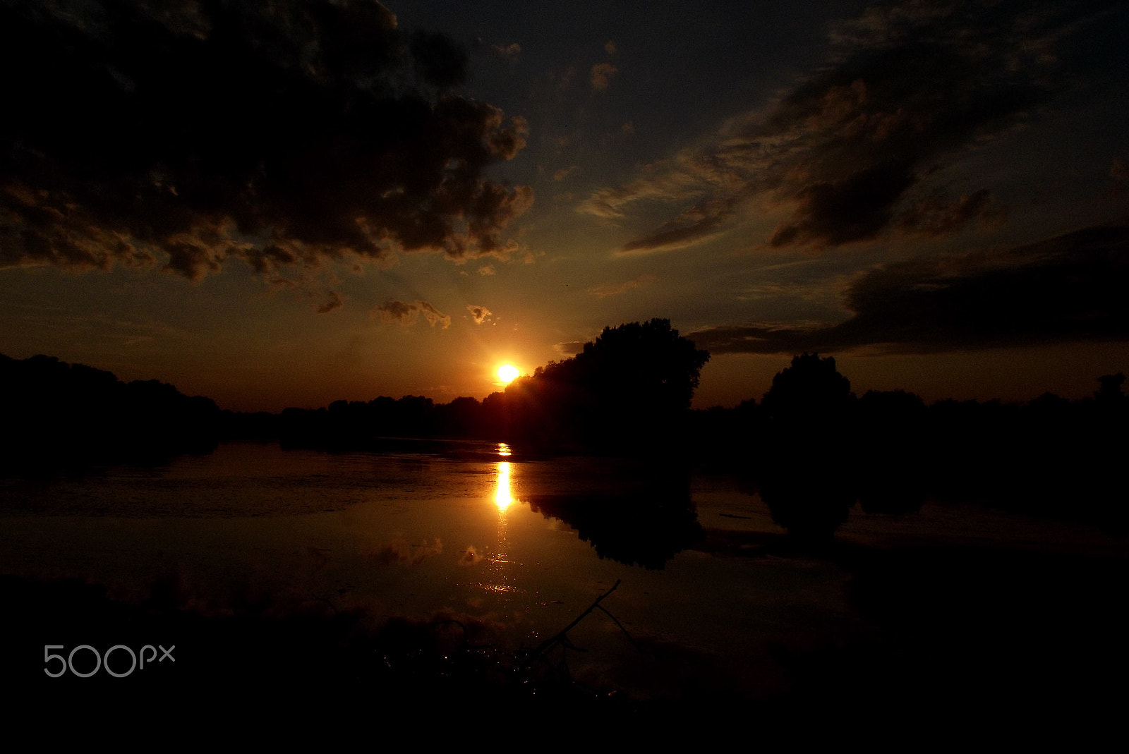 Fujifilm FinePix S2960 sample photo. Sunset at odra river photography
