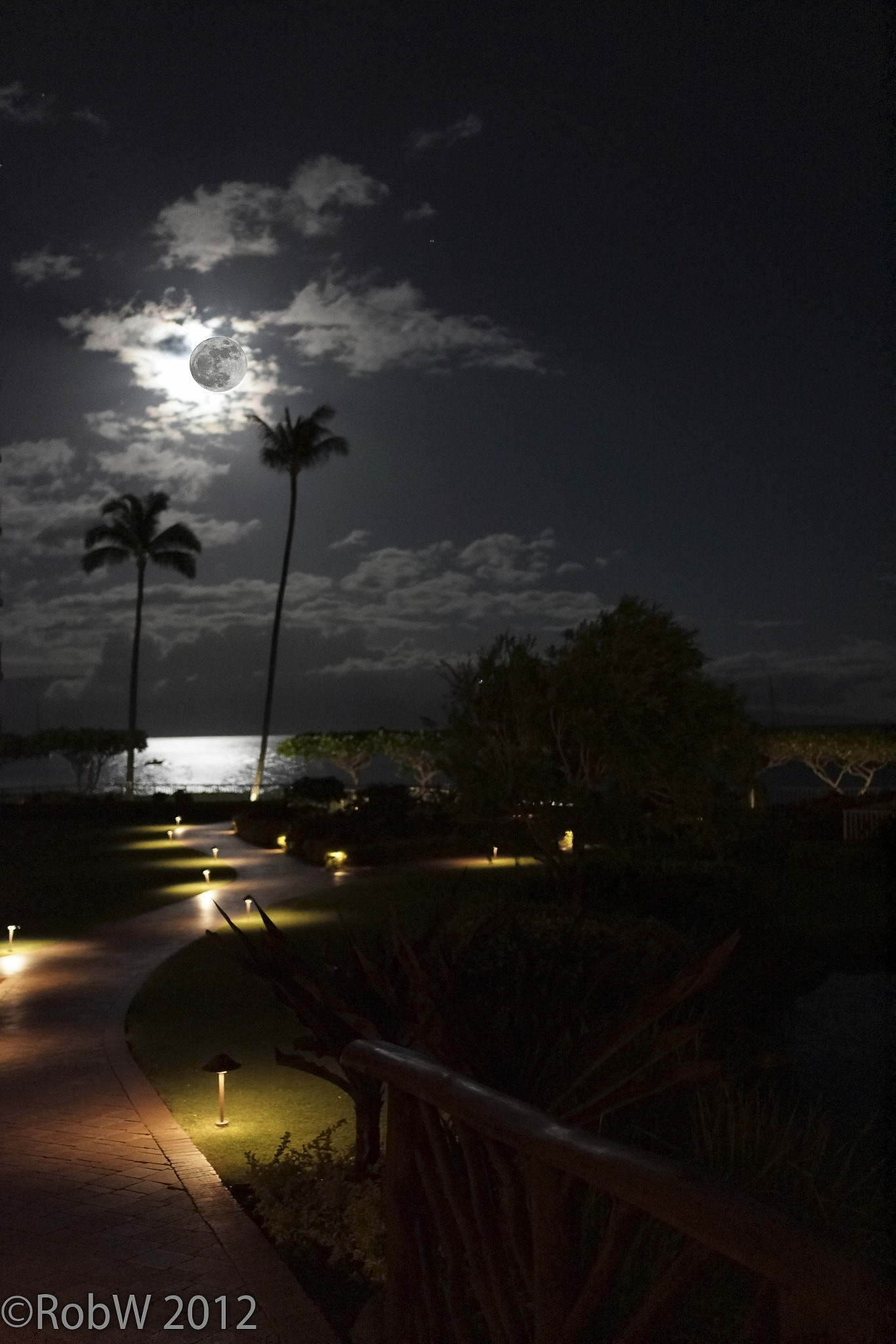 Sony Alpha NEX-7 sample photo. Fulll moon, maui photography