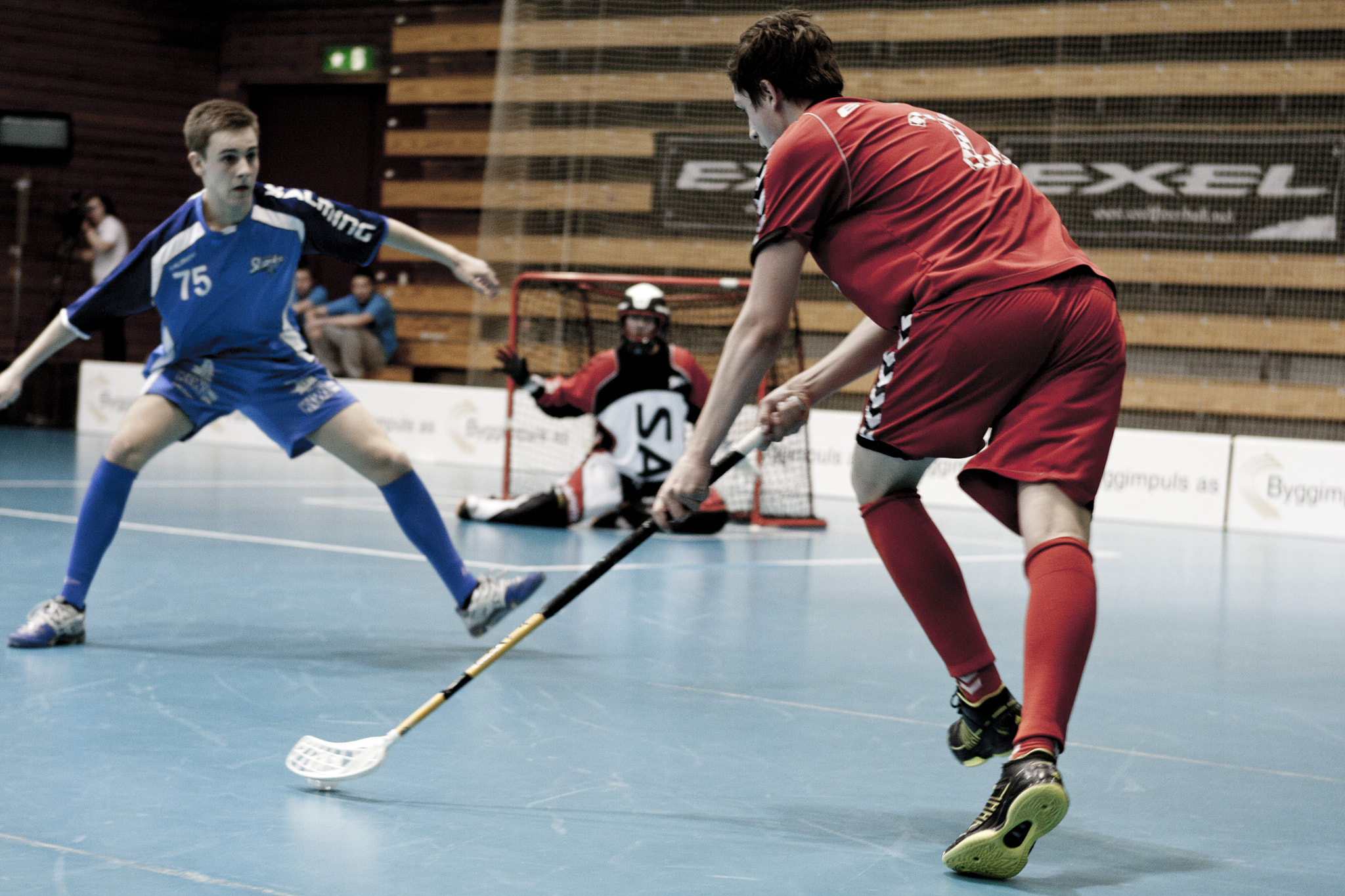 Canon EOS 40D + Canon EF 24-70mm F2.8L USM sample photo. Floorball photography